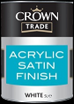 Crown Trade Acrylic Satin Finish White